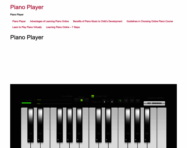 Piano-player.info thumbnail