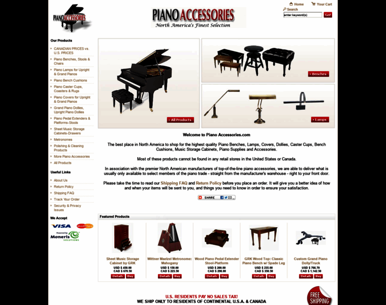 Pianoaccessories.com thumbnail
