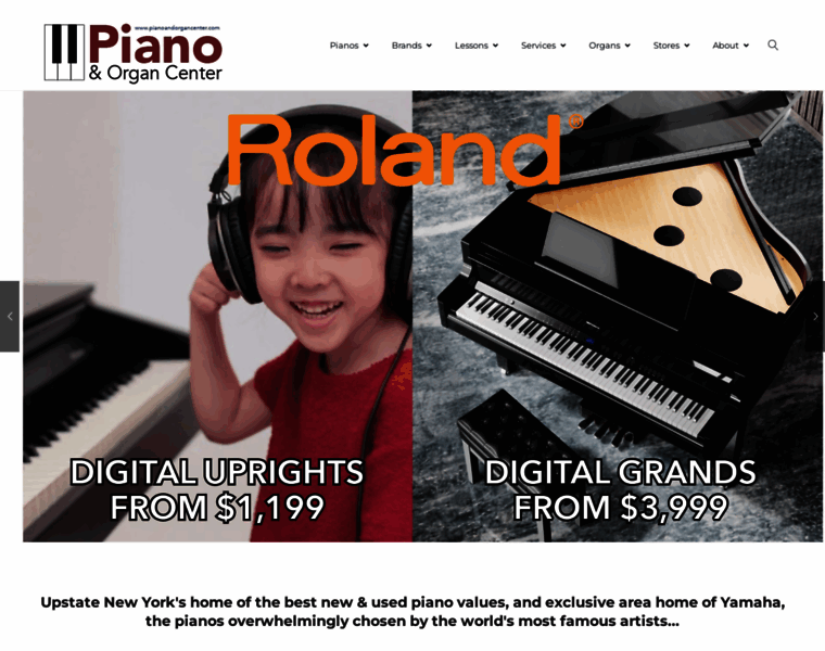 Pianoandorgancenter.com thumbnail