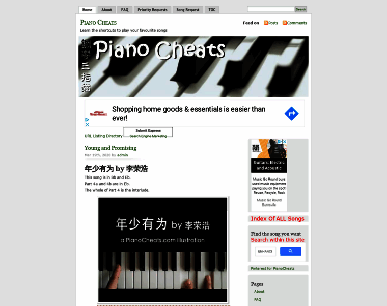 Pianocheats.com thumbnail
