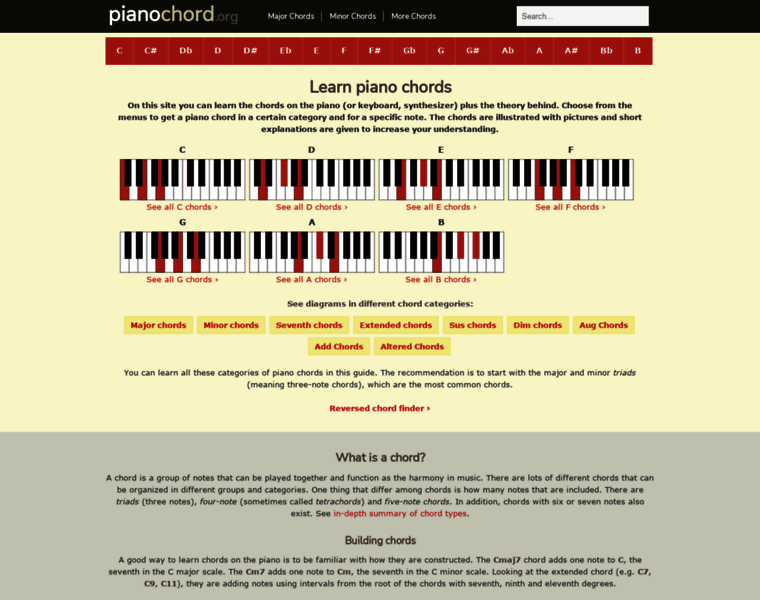Pianochord.org thumbnail