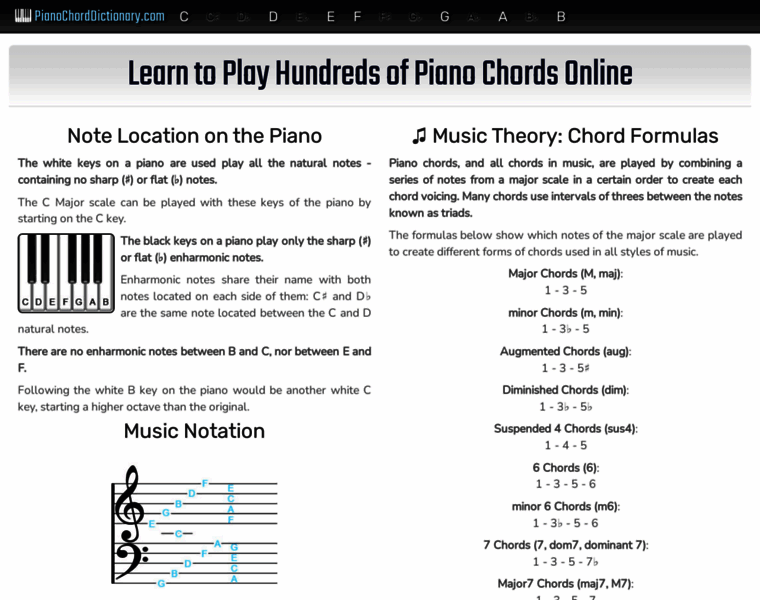 Pianochorddictionary.com thumbnail