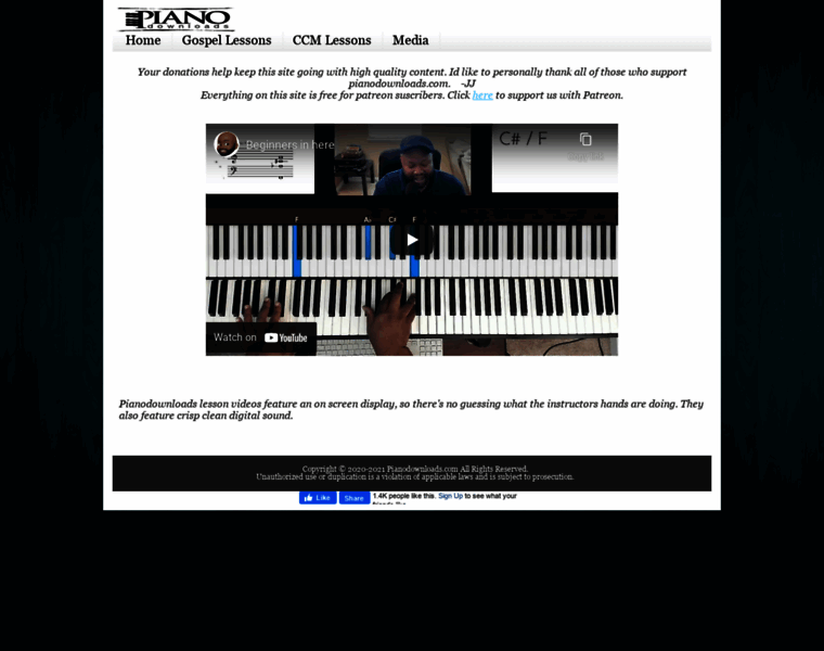 Pianodownloads.com thumbnail