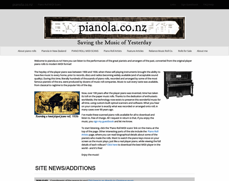Pianola.co.nz thumbnail