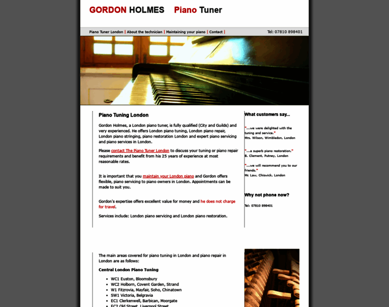 Pianotunerlondon.co.uk thumbnail