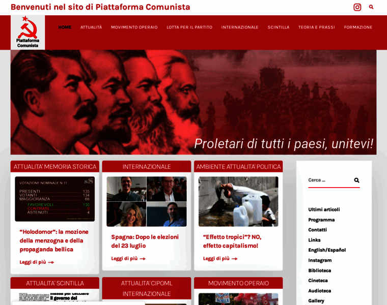 Piattaformacomunista.com thumbnail