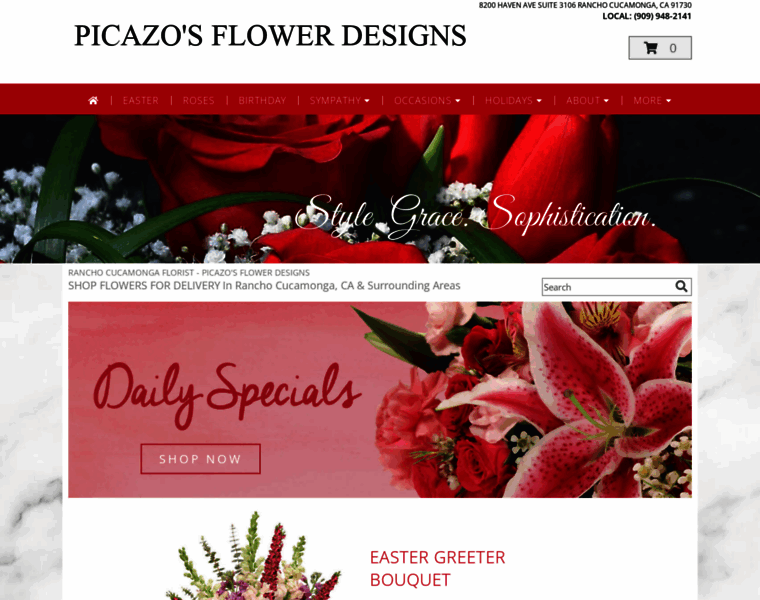 Picazosflowerdesigns.com thumbnail