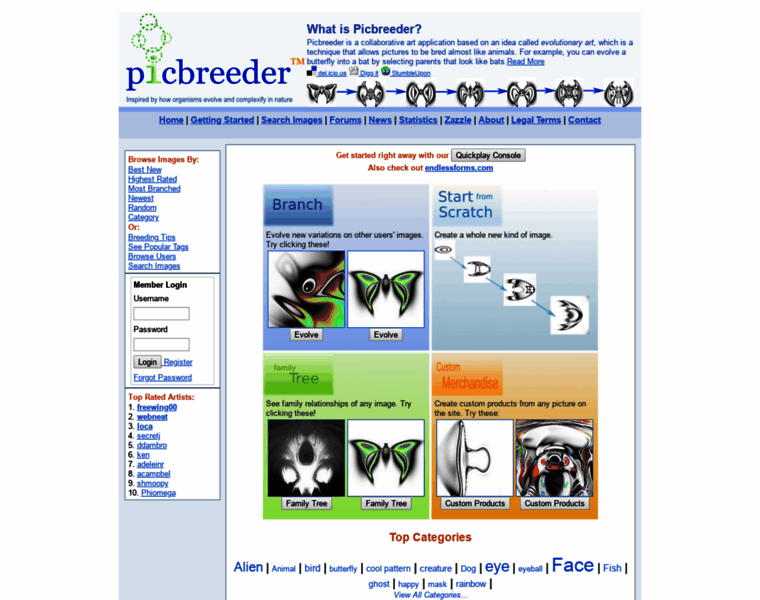 Picbreeder.com thumbnail