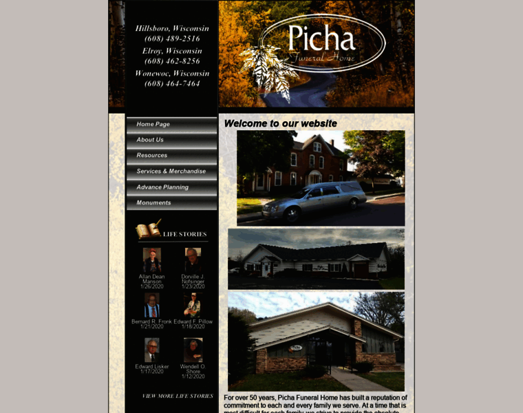 Pichafuneralhomes.com thumbnail