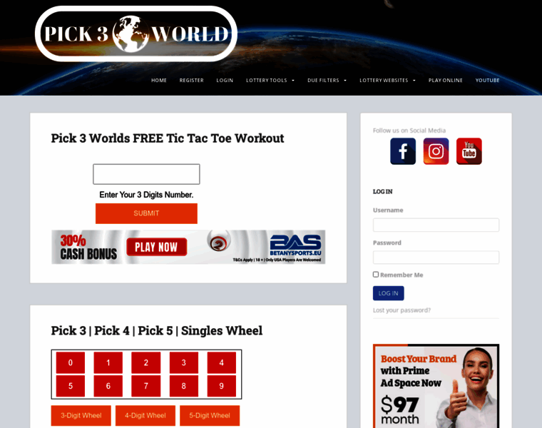Pick3world.com thumbnail