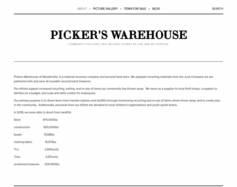 Pickerswarehouse.com thumbnail