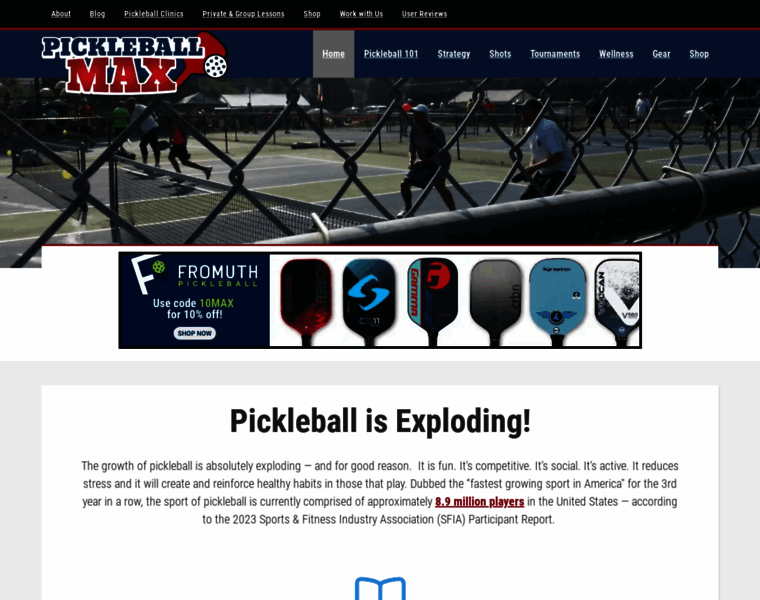 Pickleballmax.com thumbnail