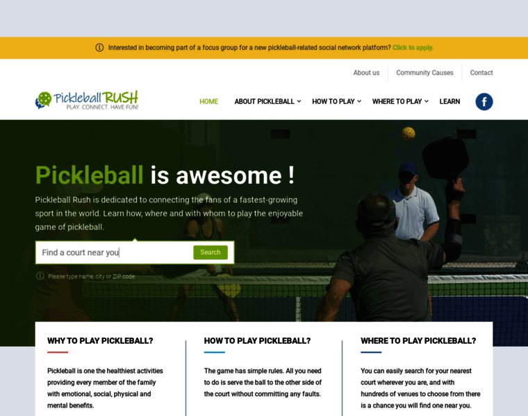 Pickleballrush.com thumbnail