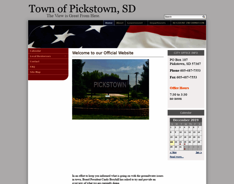 Pickstown-sd.net thumbnail