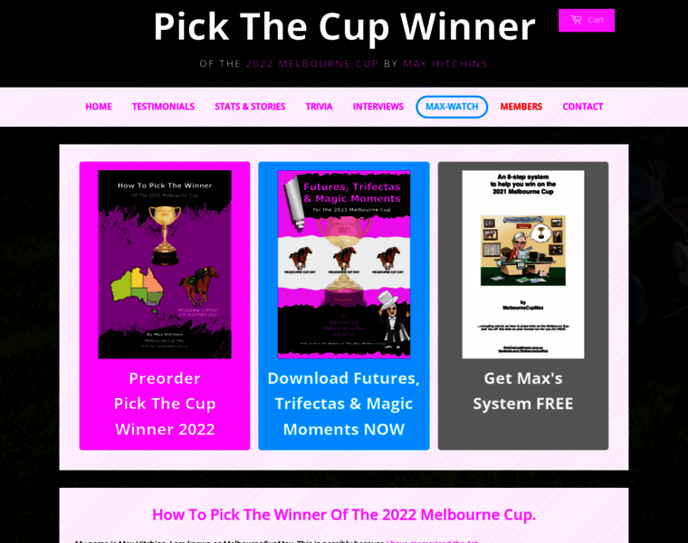 Pickthecupwinner.com.au thumbnail
