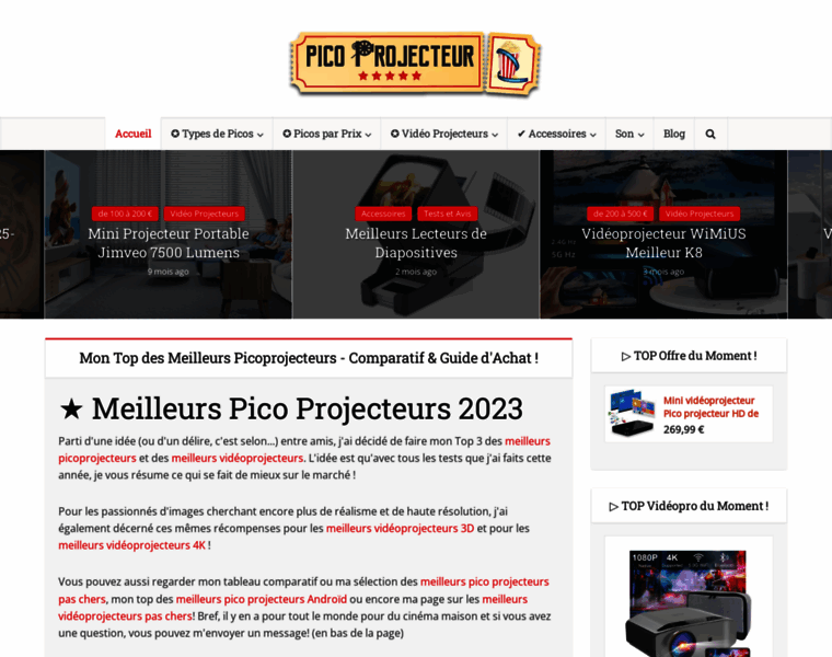 Picoprojecteur.top thumbnail