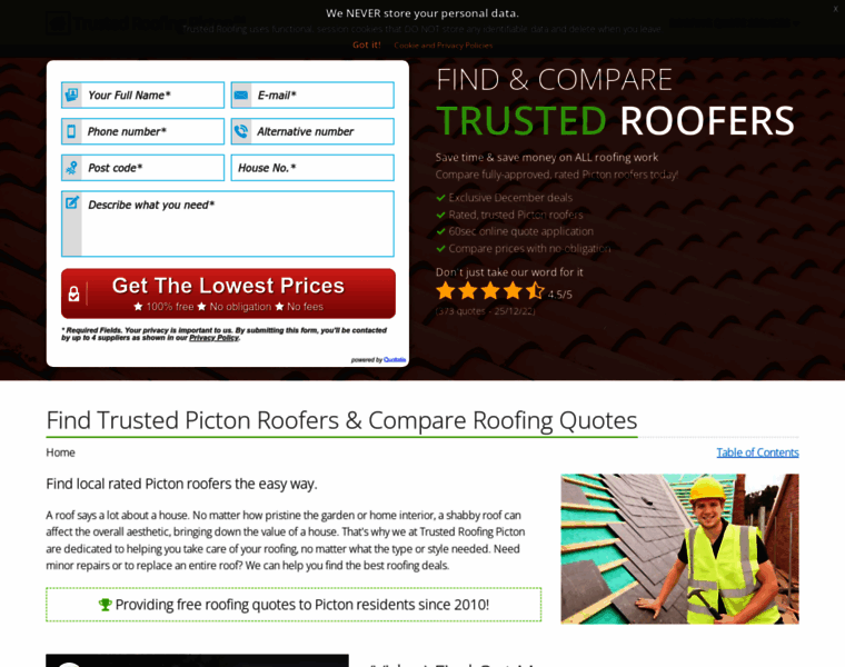 Picton.trusted-roofing.com thumbnail