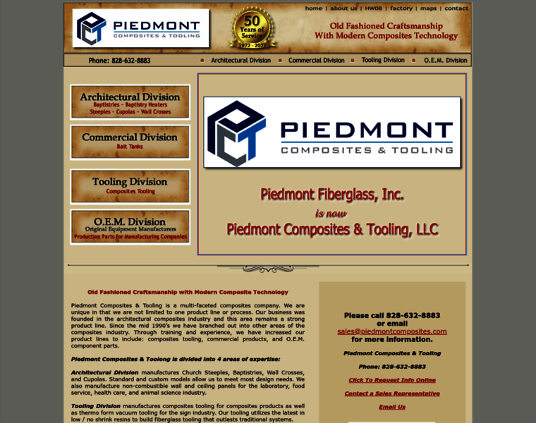 Piedmontfiberglass.com thumbnail