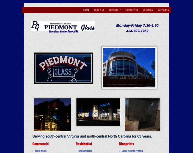 Piedmontglass.com thumbnail