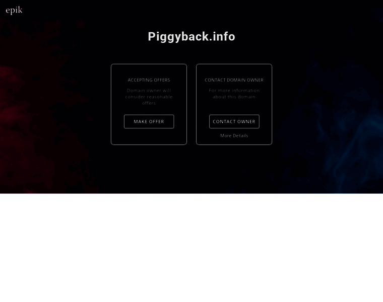 Piggyback.info thumbnail
