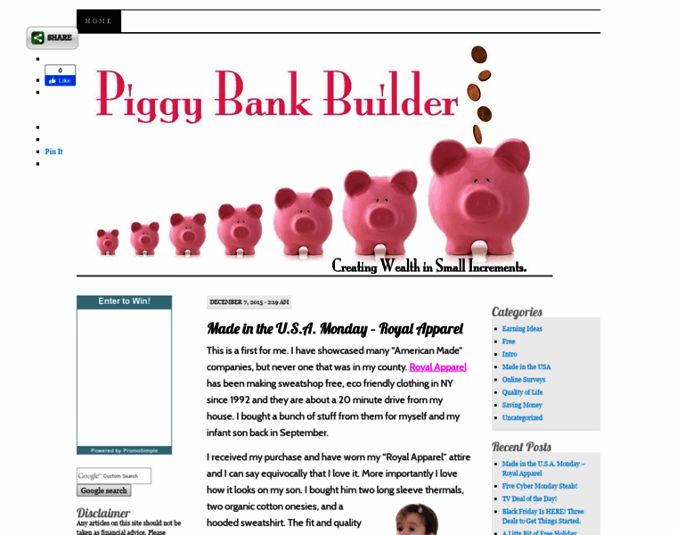 Piggybankbuilder.com thumbnail