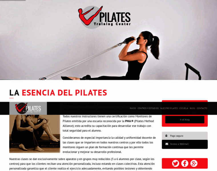 Pilates-trainingcenter.com thumbnail