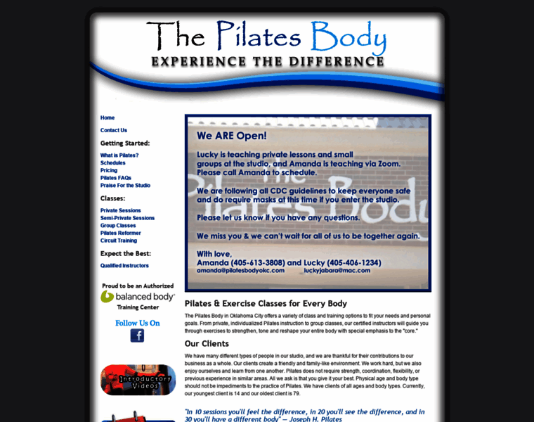 Pilatesbodyokc.com thumbnail