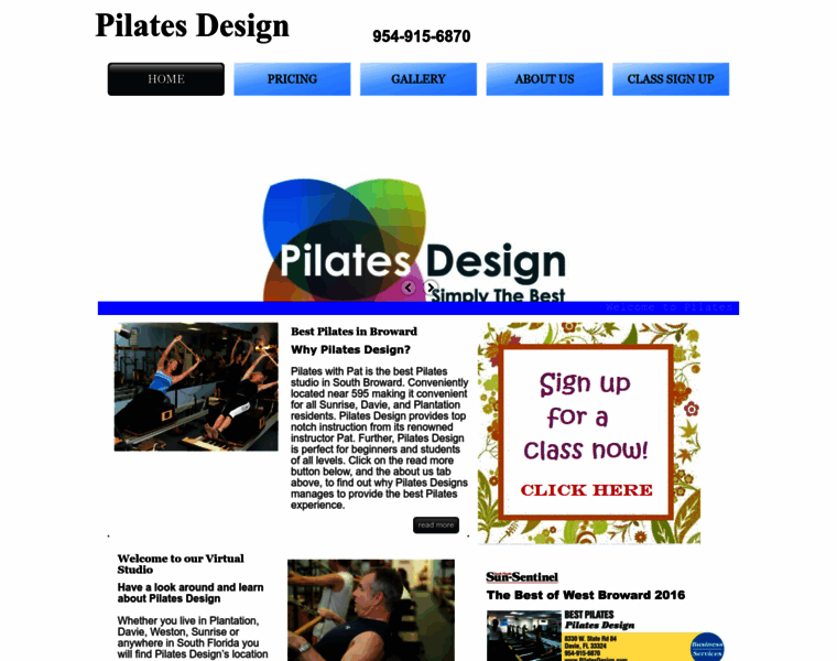 Pilatesdesign.com thumbnail