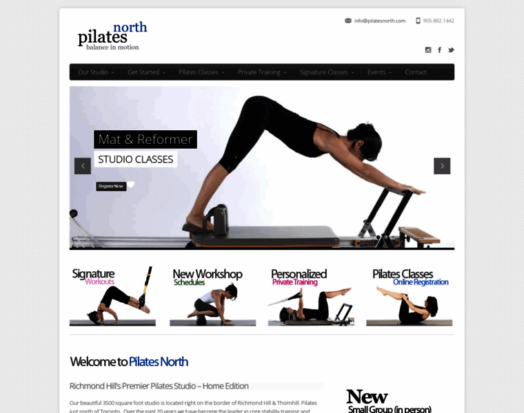 Pilatesnorth.com thumbnail