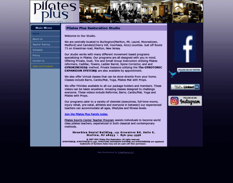 Pilatesplusrestoration.com thumbnail