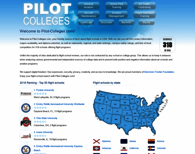 Pilot-colleges.com thumbnail