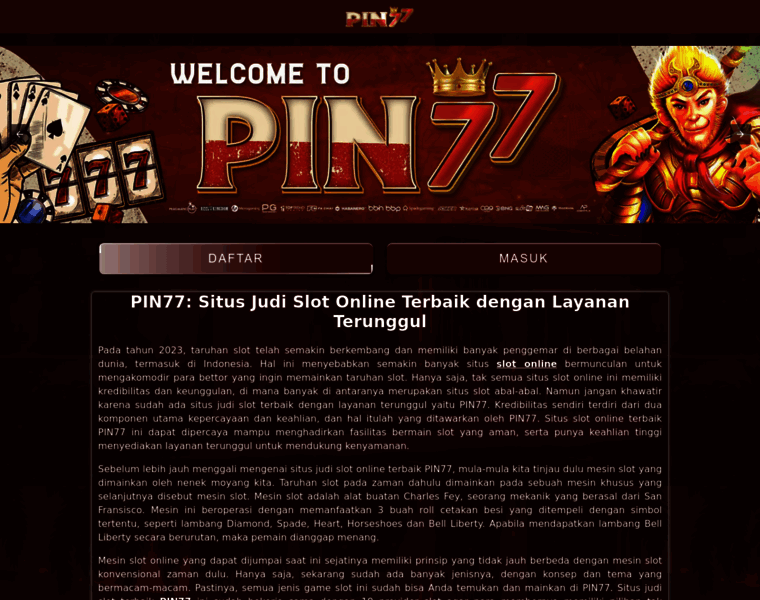 Pin77slot.co thumbnail