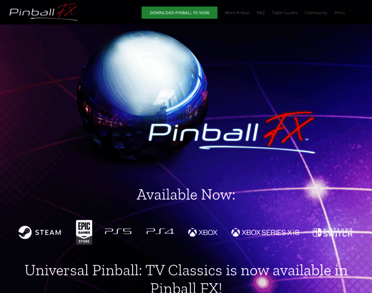Pinballfx.com thumbnail