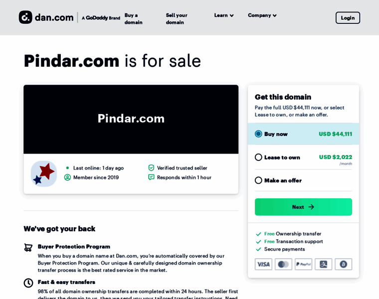 Pindar.com thumbnail