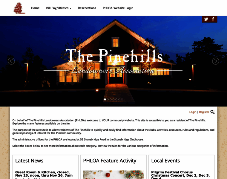 Pinehills.net thumbnail
