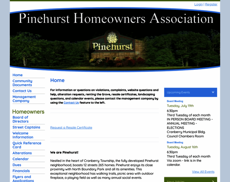 Pinehurstweb.com thumbnail