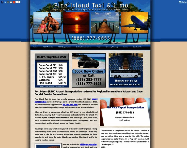 Pineislandtaxi.com thumbnail