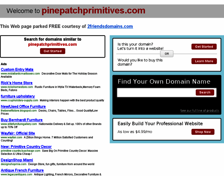 Pinepatchprimitives.com thumbnail
