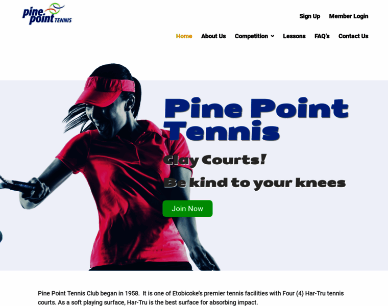 Pinepointtennis.com thumbnail