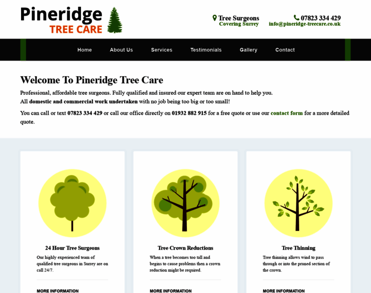 Pineridge-treecare.co.uk thumbnail