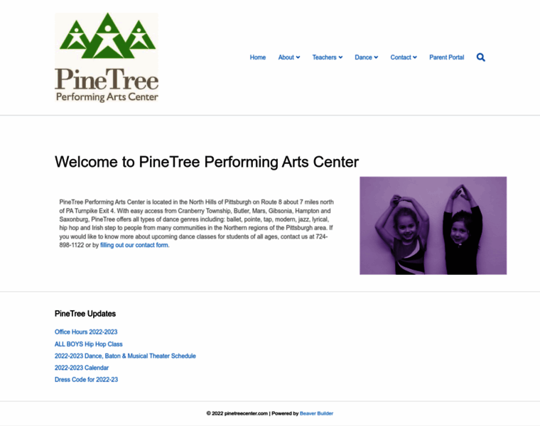 Pinetreecenter.com thumbnail