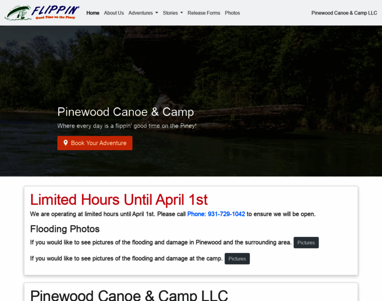 Pinewoodcanoecamp.com thumbnail