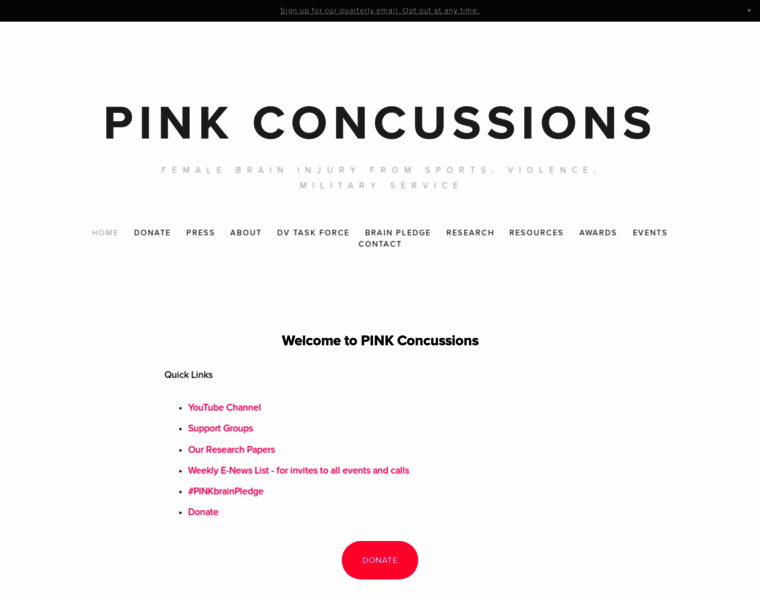 Pinkconcussions.com thumbnail