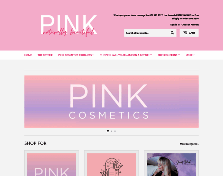 Pinkcosmetics.co.za thumbnail