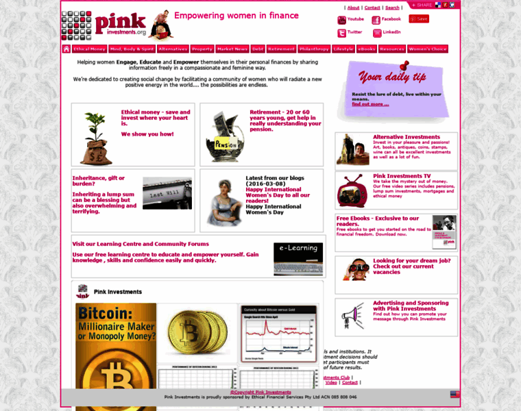 Pinkinvestments.org thumbnail