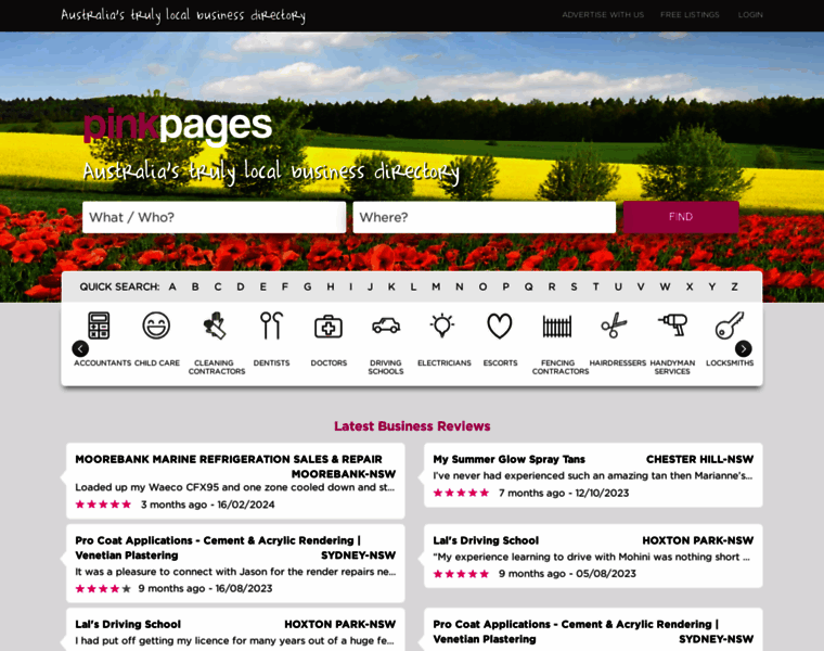 Pinkpages.com.au thumbnail