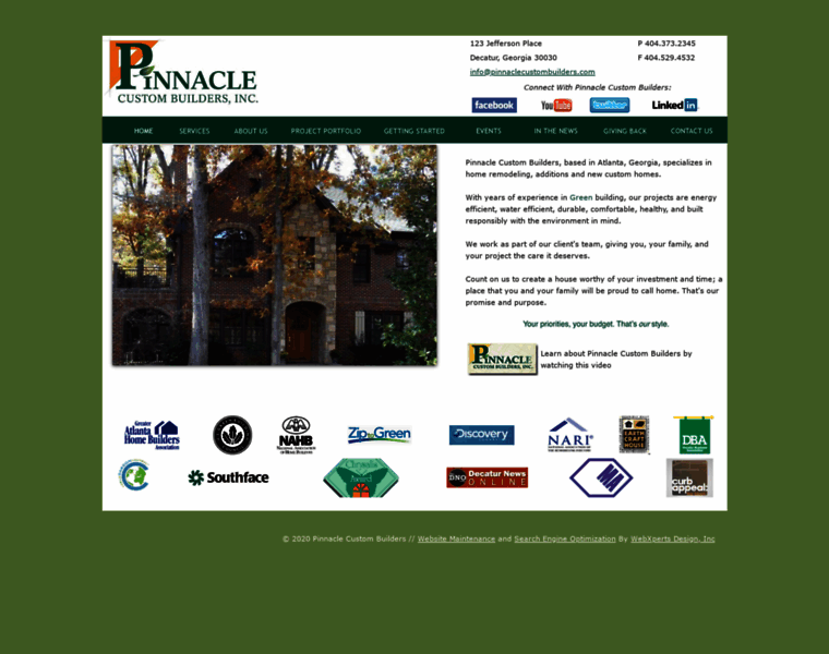 Pinnacle-custom-builders.com thumbnail