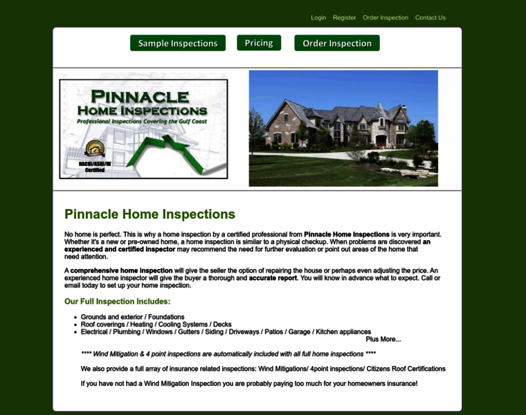 Pinnacleinspect.net thumbnail