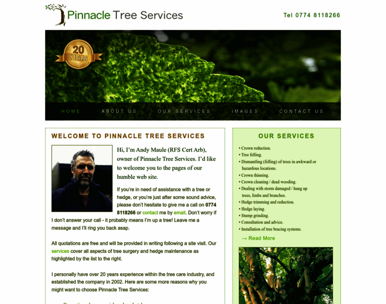 Pinnacletreeservices.co.uk thumbnail