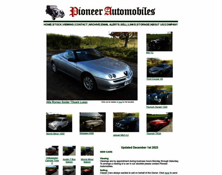 Pioneer-automobiles.co.uk thumbnail